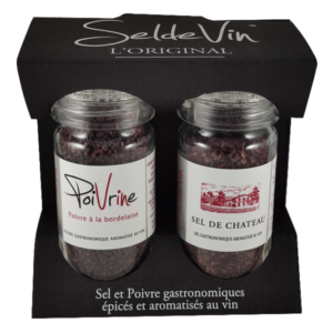 Sel de Château® & Poivrine®, coffret de 2 moulins de 70g et 50g